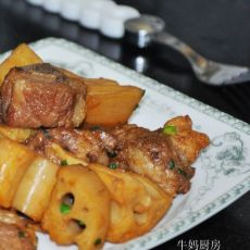 焖藕排的做法