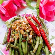 蒜蓉干煸豆角的做法 蒜蓉干煸豆角的做法