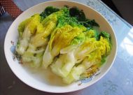 汆黄芽菜的做法