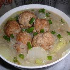 大白菜粉丝烩肉丸的做法 大白菜粉丝烩肉丸的做法