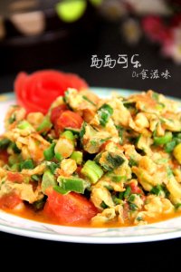 蒜苗番茄滑蛋的做法