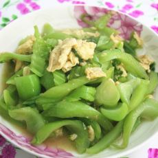 芥菜杆炒鸡蛋的做法