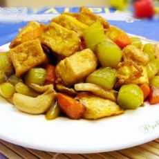 彩蔬烩豆腐的做法