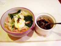 鸡蛋火腿面的做法