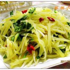 炝酸辣土豆丝的做法 炝酸辣土豆丝的做法