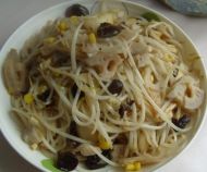 清炒藕片豆芽的做法