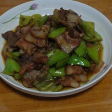 尖椒炒猪头肉的做法