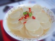 鸡汁萝卜片的做法