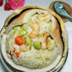 椰壳海鲜饭的做法 椰壳海鲜饭的做法