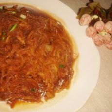 炒萝卜肉丝的做法