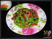 豆豉素腊肠炒苦瓜的做法