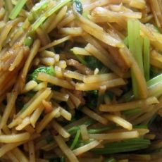 芹菜炒土豆丝的做法