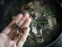 小白菜血肠豆腐砂锅的做法