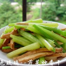 芹菜炒豆腐干的做法