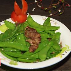 荷兰豆炒腊肠的做法