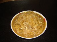 酸菜炒粉条的做法