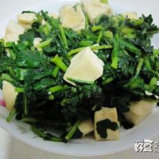 萝卜缨炖豆腐的做法