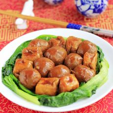 油豆腐烧肉丸的做法 油豆腐烧肉丸的做法