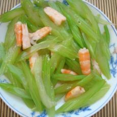芹菜拌虾仁的做法