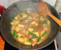 土豆猪肉炖粉条的做法