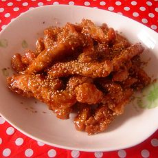 糖醋芝麻里脊条的做法 糖醋芝麻里脊条的做法