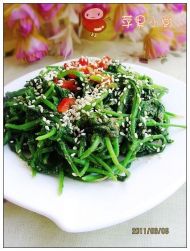 麻酱萝卜秧的做法