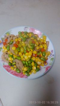白果炒时蔬的做法