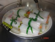 五彩菜包裹的做法