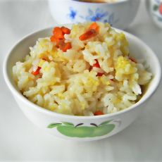 枸杞二米饭的做法