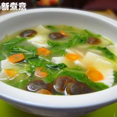 青菜香菇魔芋汤的做法 青菜香菇魔芋汤的做法