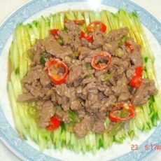 青瓜爆牛肉的做法 青瓜爆牛肉的做法