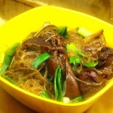 青蒜粉丝羊肉的做法