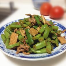 四季豆炒豆腐肉丝的做法 四季豆炒豆腐肉丝的做法