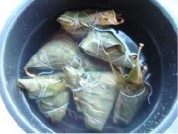 黑糯米粽子的做法