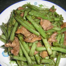 白豆角炒猪肉的做法 白豆角炒猪肉的做法