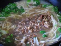 羊肉汆面的做法