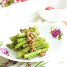 肉酱豇豆的做法