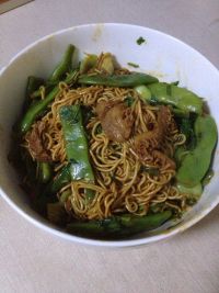 肚丝炒面的做法
