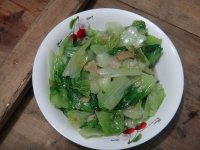 油渣炒生菜的做法