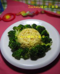 西兰花拌滑蛋的做法