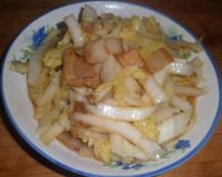 五花肉炒白菜的做法
