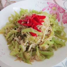 金针菇炒莴笋的做法 金针菇炒莴笋的做法