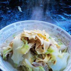干豆腐炖白菜的做法 干豆腐炖白菜的做法
