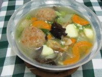 肉丸鲜杂汤的做法