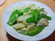 蚝油荷兰豆山药的做法