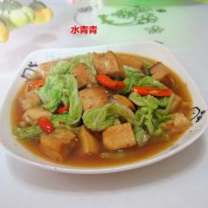 白菜煮豆腐的做法