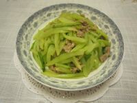 双笋炒肉丝的做法
