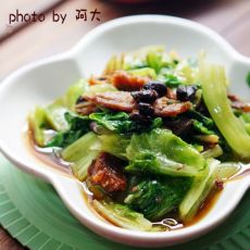 豆豉鲮鱼生菜的做法