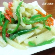 彩丝山药条的做法 彩丝山药条的做法