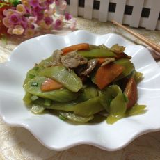 莴笋炒肉片的做法